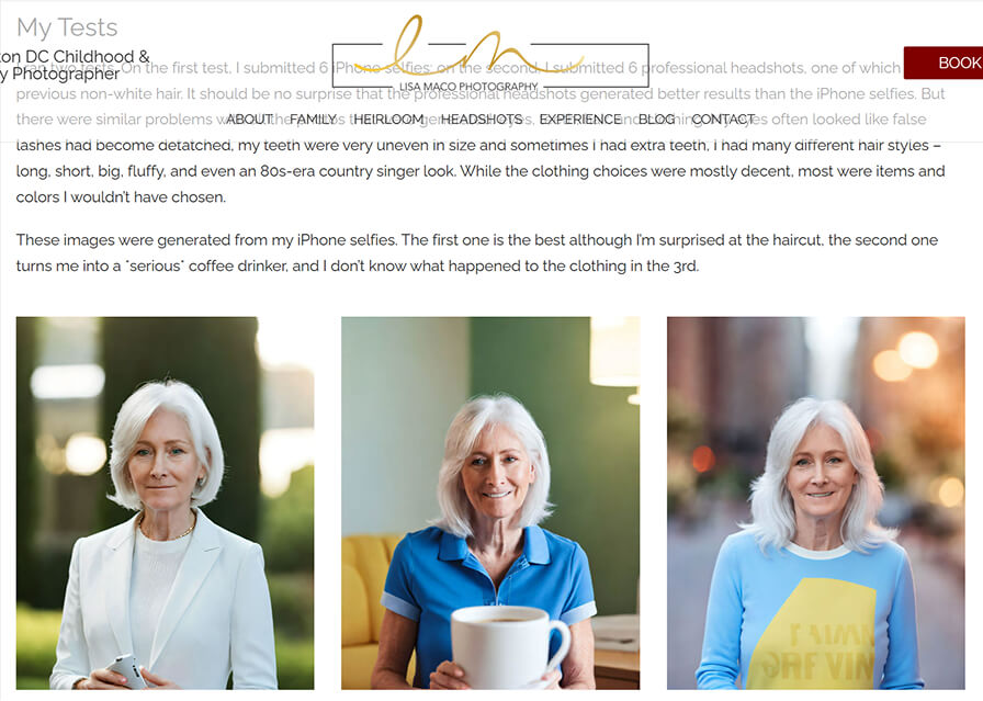AI Ease Headshot Generator Interface