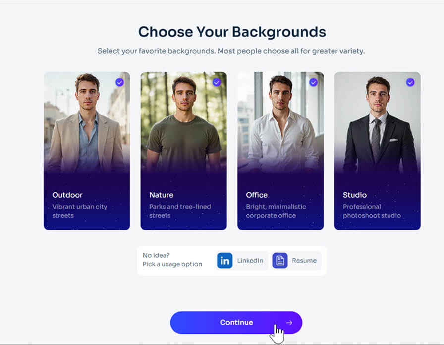 Choose your Backgrounds