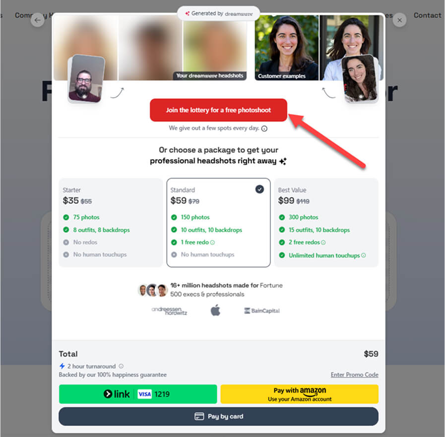 Headshot turns into a Lottery